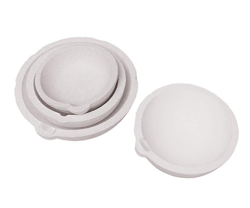 SKYPRO LTKJ Set of 4 Crucibles Melting Dishes Ceramic Casting Torch Melt Jewelry Gold-Silver 150/250/500/750g - Image 3